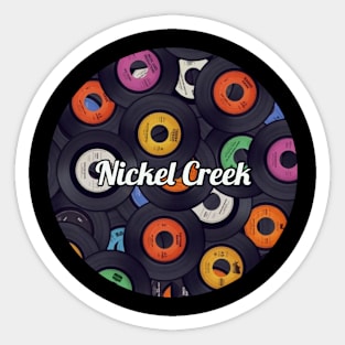 Nickel Creek / Vinyl Records Style Sticker